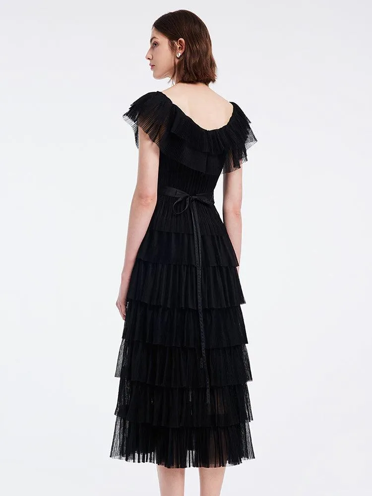 Multi-Layer Pleated Dress