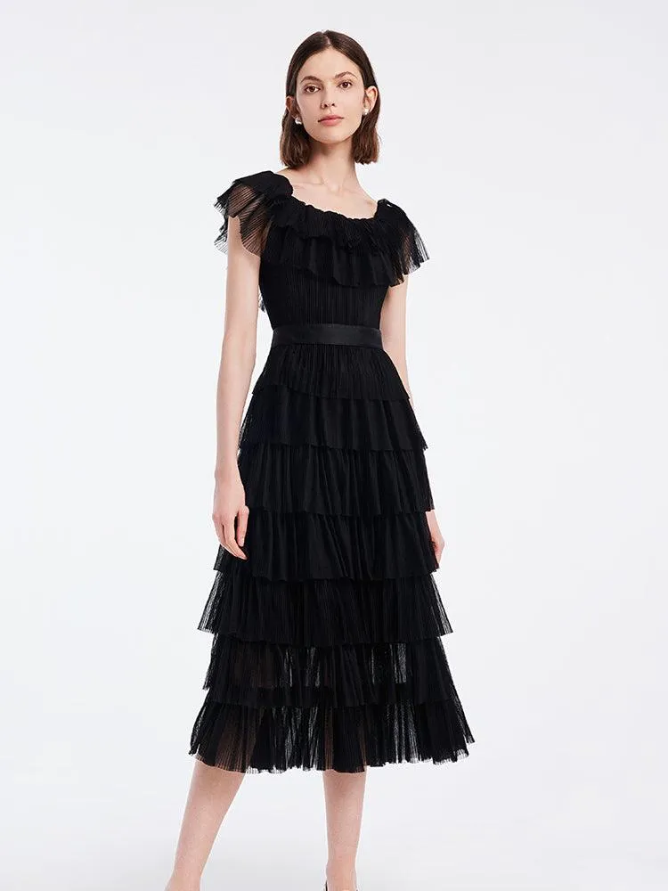 Multi-Layer Pleated Dress