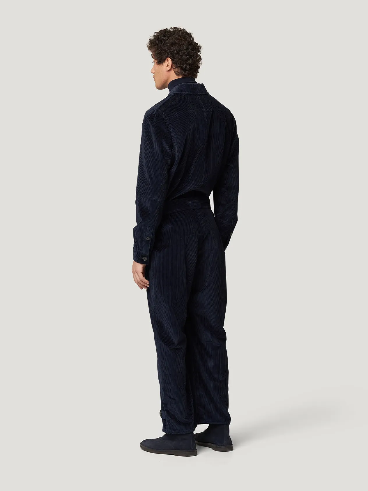 Navy Corduroy Overall