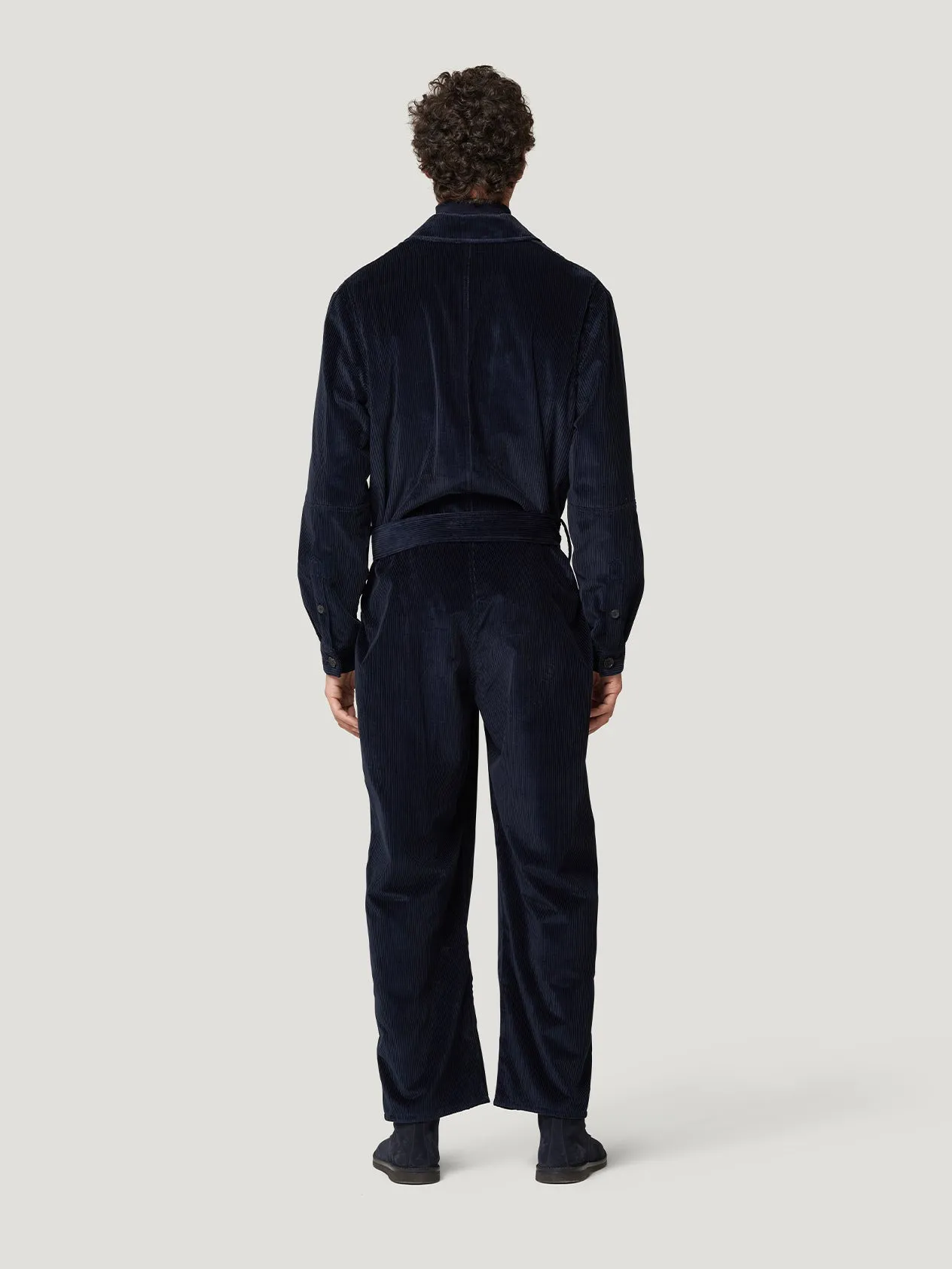 Navy Corduroy Overall