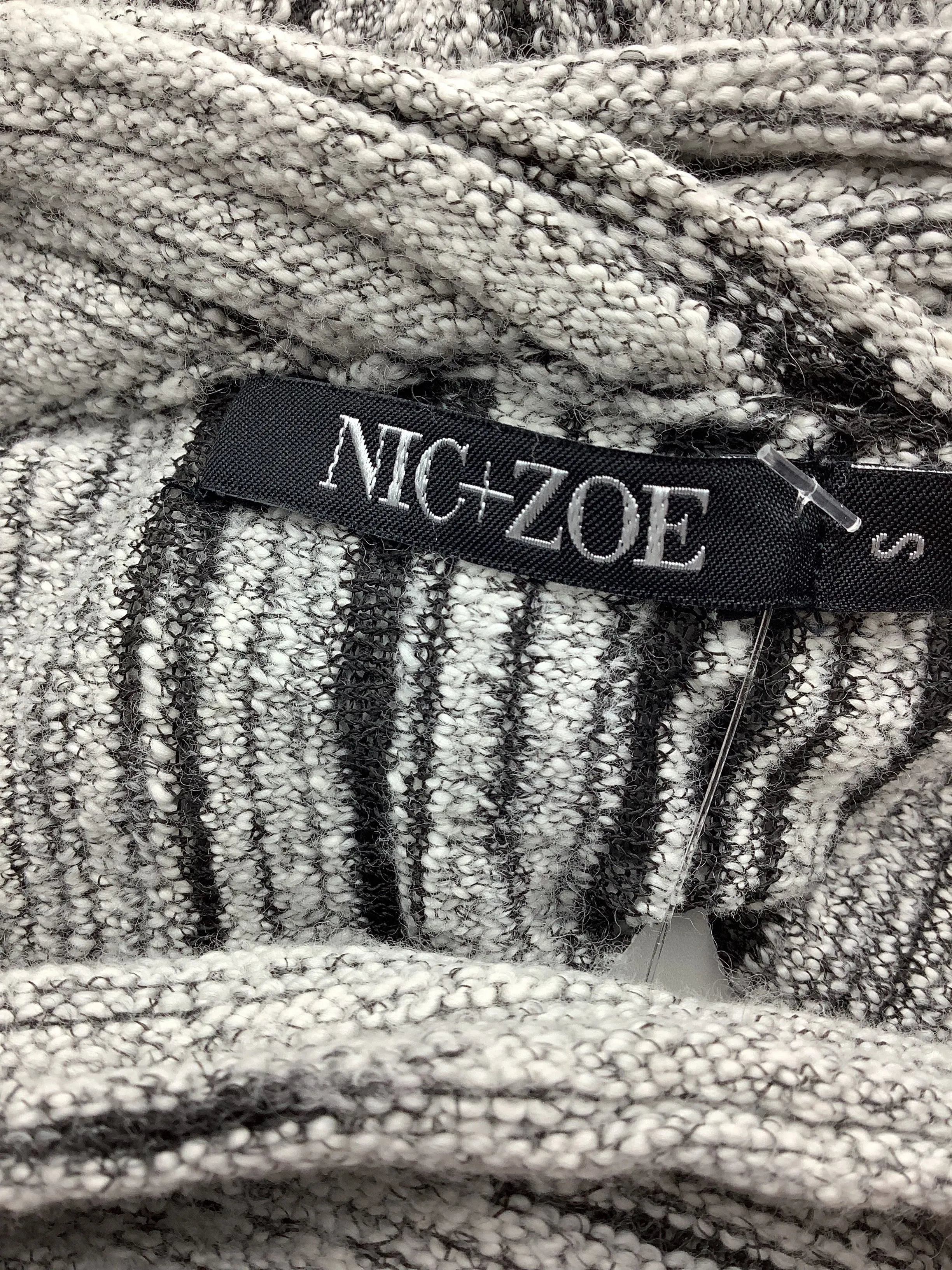 Nic   Zoe Women's Top Grey Cowl Neck Tunic Size: S