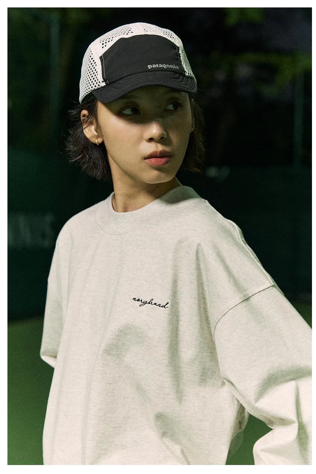 NORYBRAND レタープラッシュクルーネックTシャツ NGA003