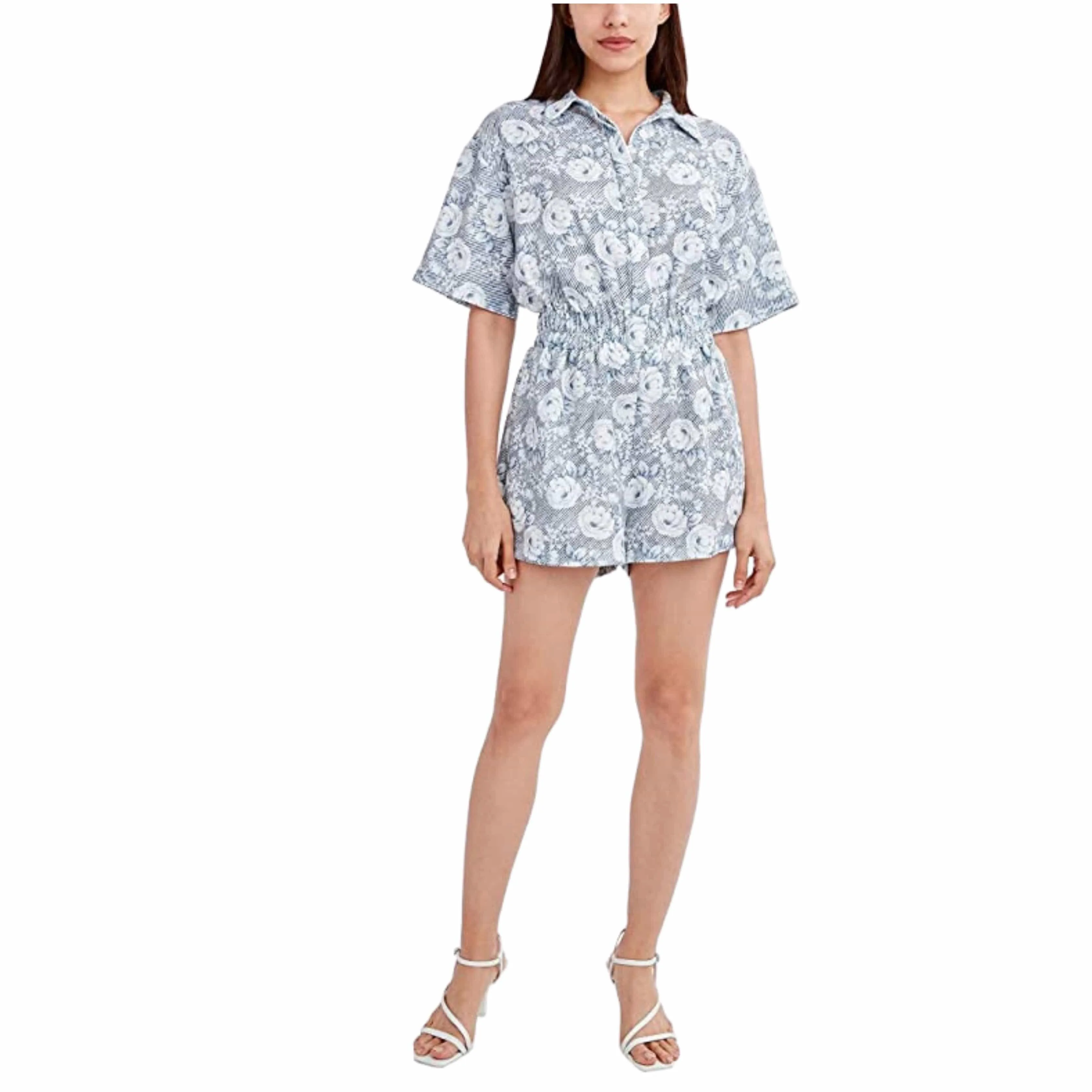 ORIGINAL - Printed Button Front Romper