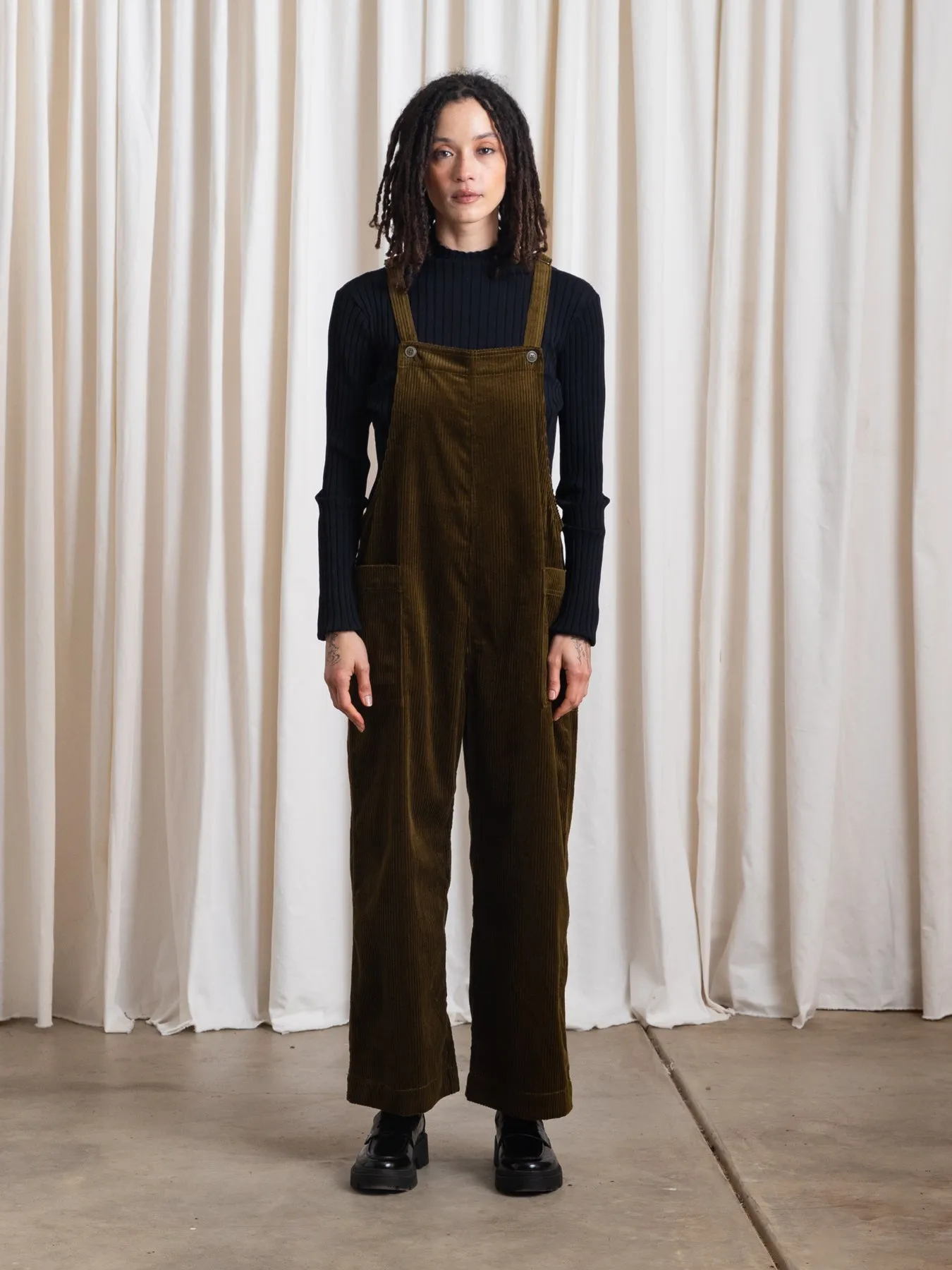 OVERALL JUMPER - NAVY CORDUROY