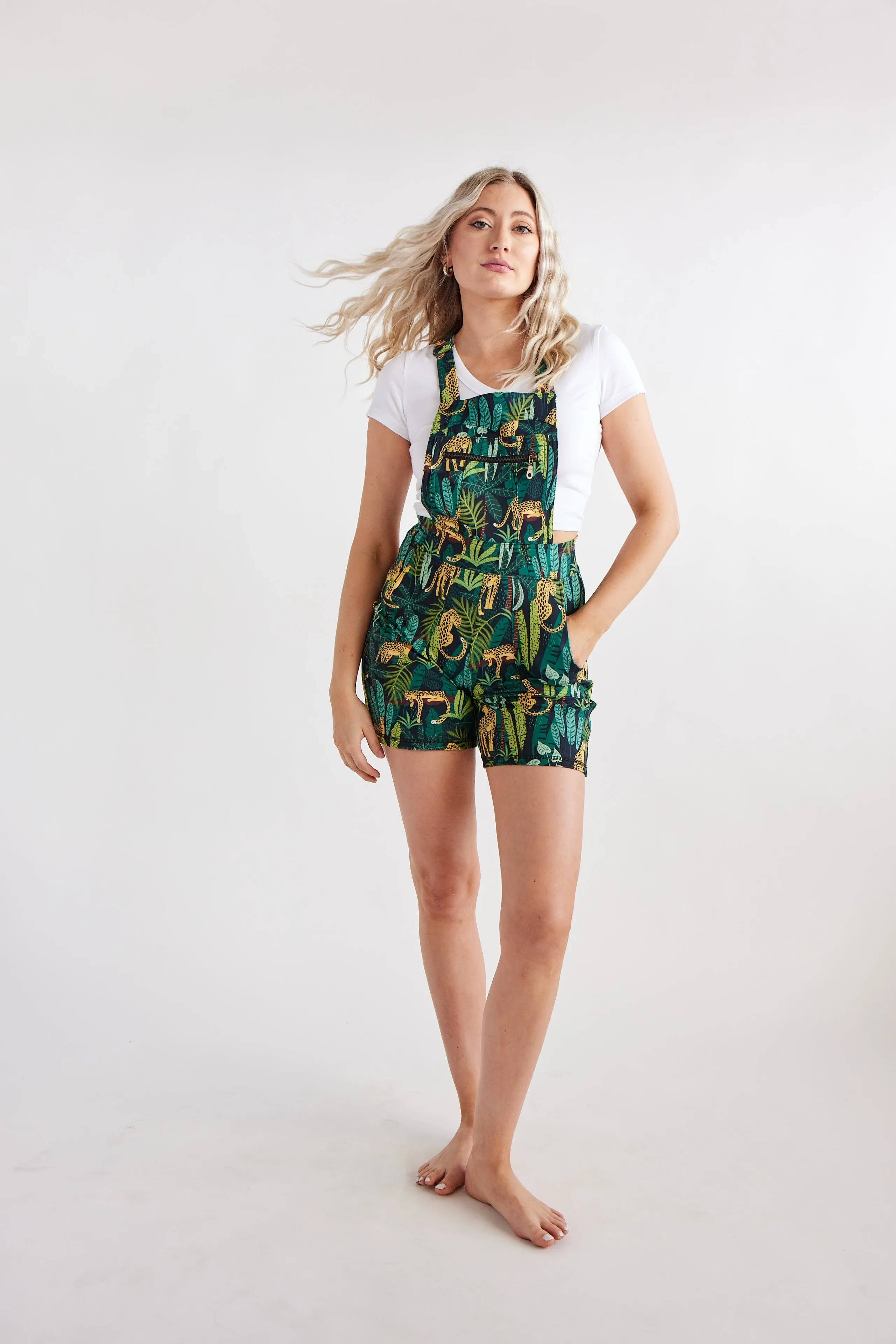 Overall Romper  - Jungle