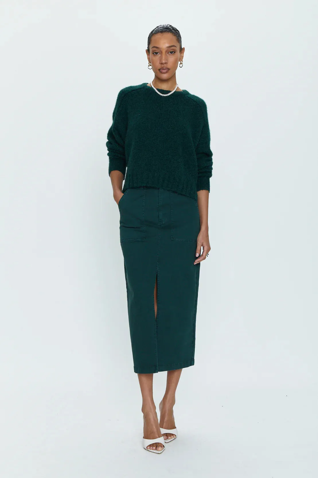 Pamela Utility Skirt in Pine