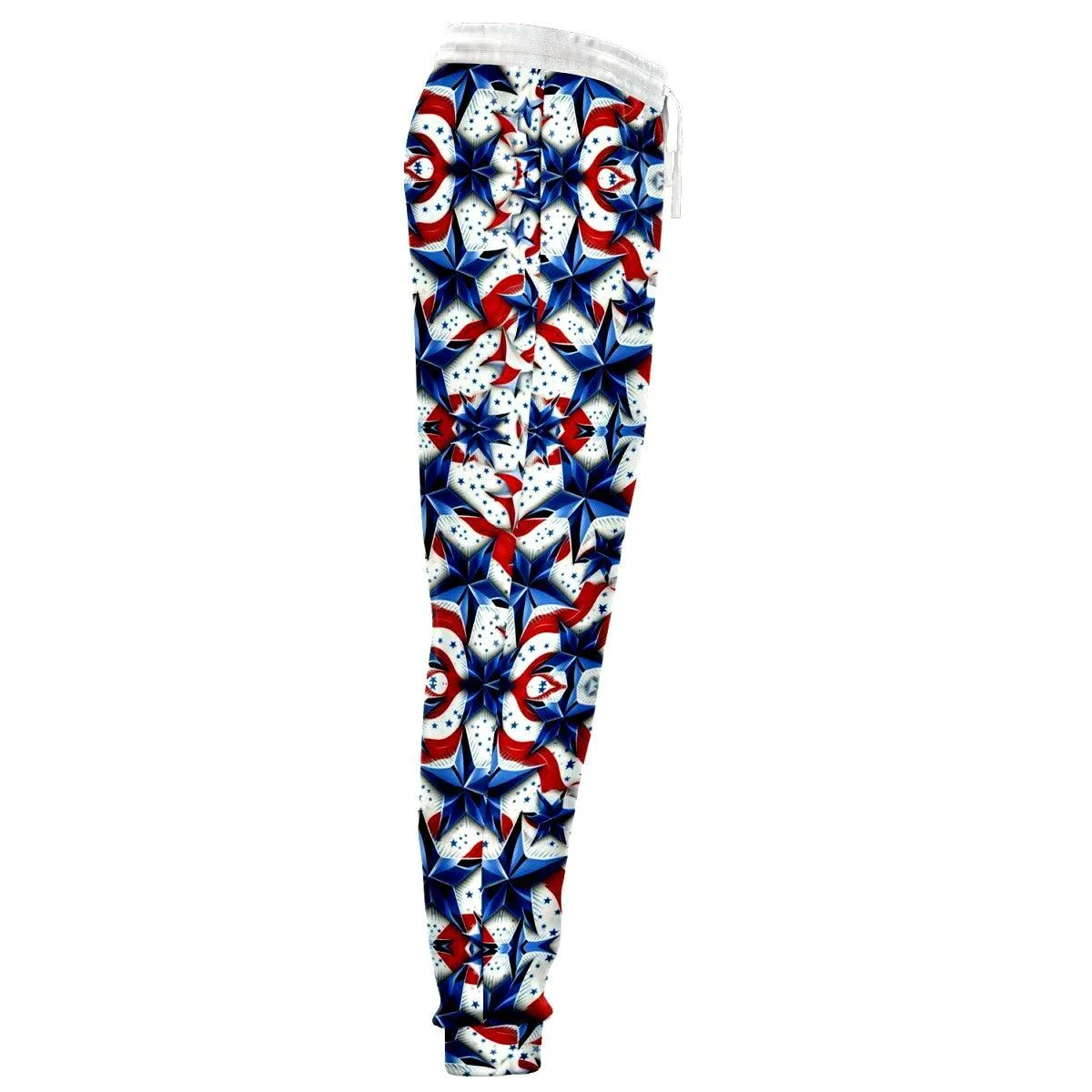 Patriotic Stars and Stripes Athletic Jogger Sweatpants