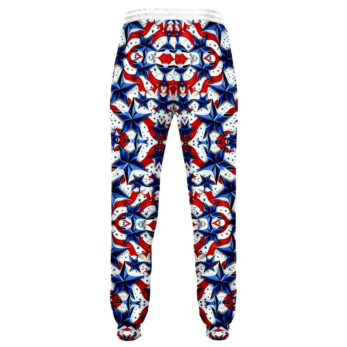 Patriotic Stars and Stripes Athletic Jogger Sweatpants
