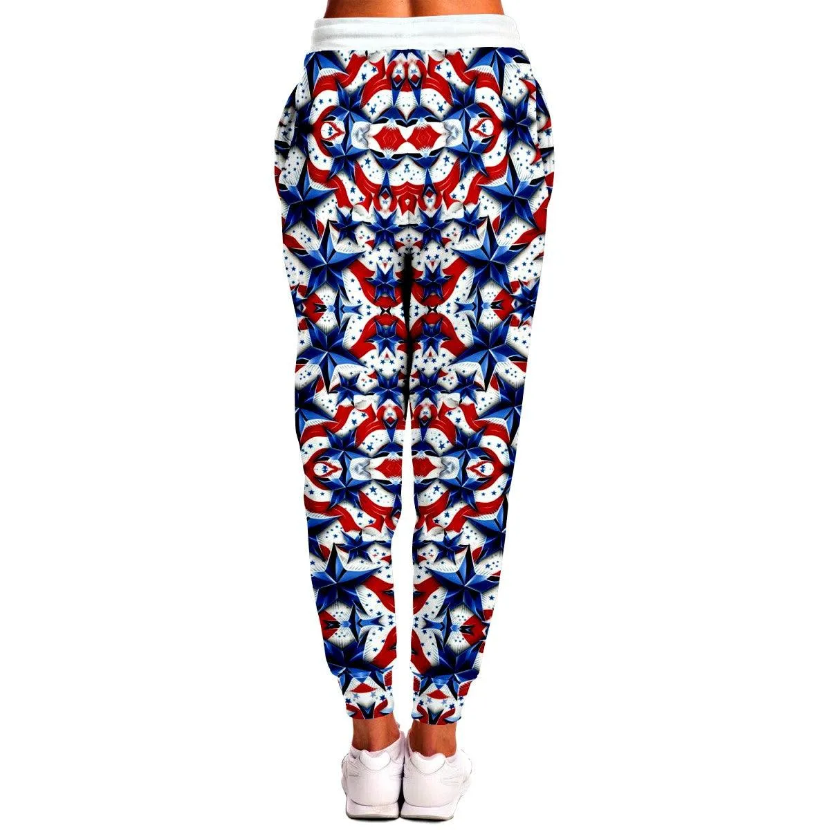Patriotic Stars and Stripes Athletic Jogger Sweatpants