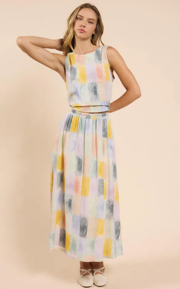 PETRICHOR MIDI SKIRT