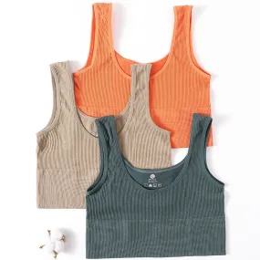 Ribbed Seamless Tank Crop Top