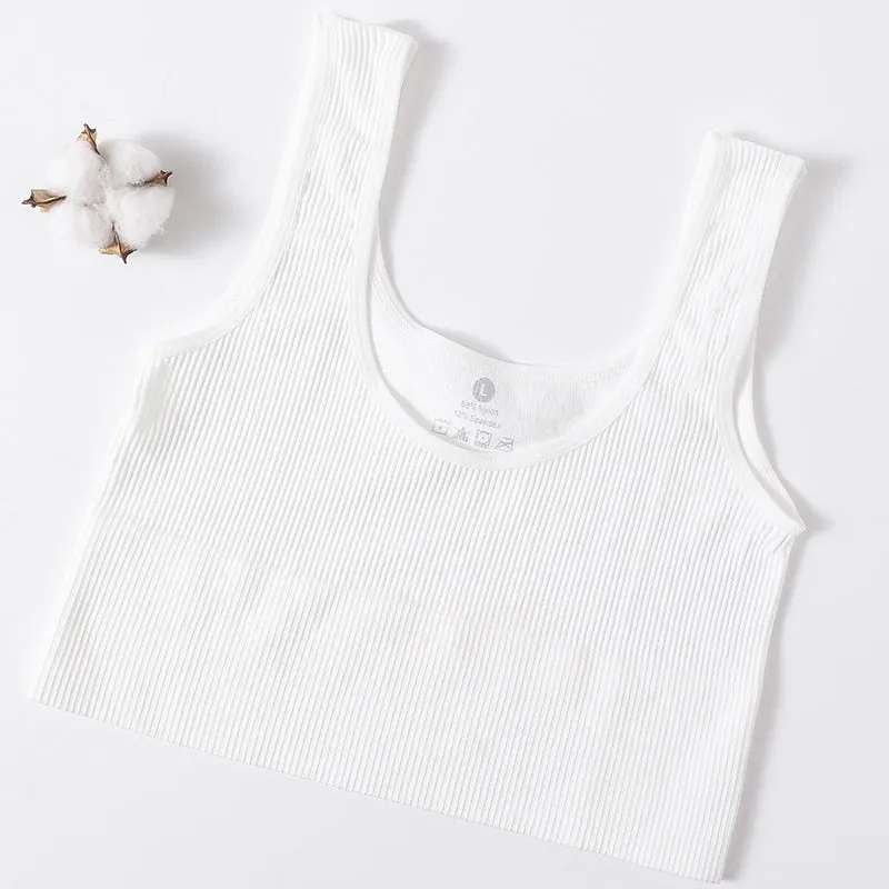 Ribbed Seamless Tank Crop Top