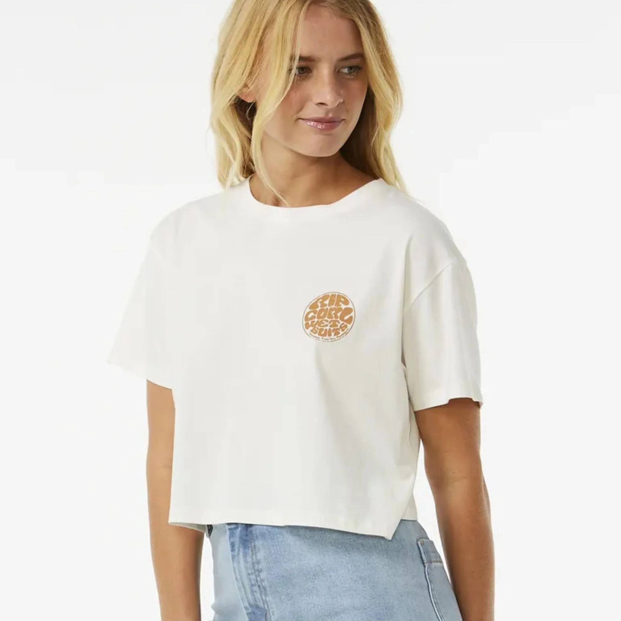 Ripcurl Women's Wettie Icon Crop Tee