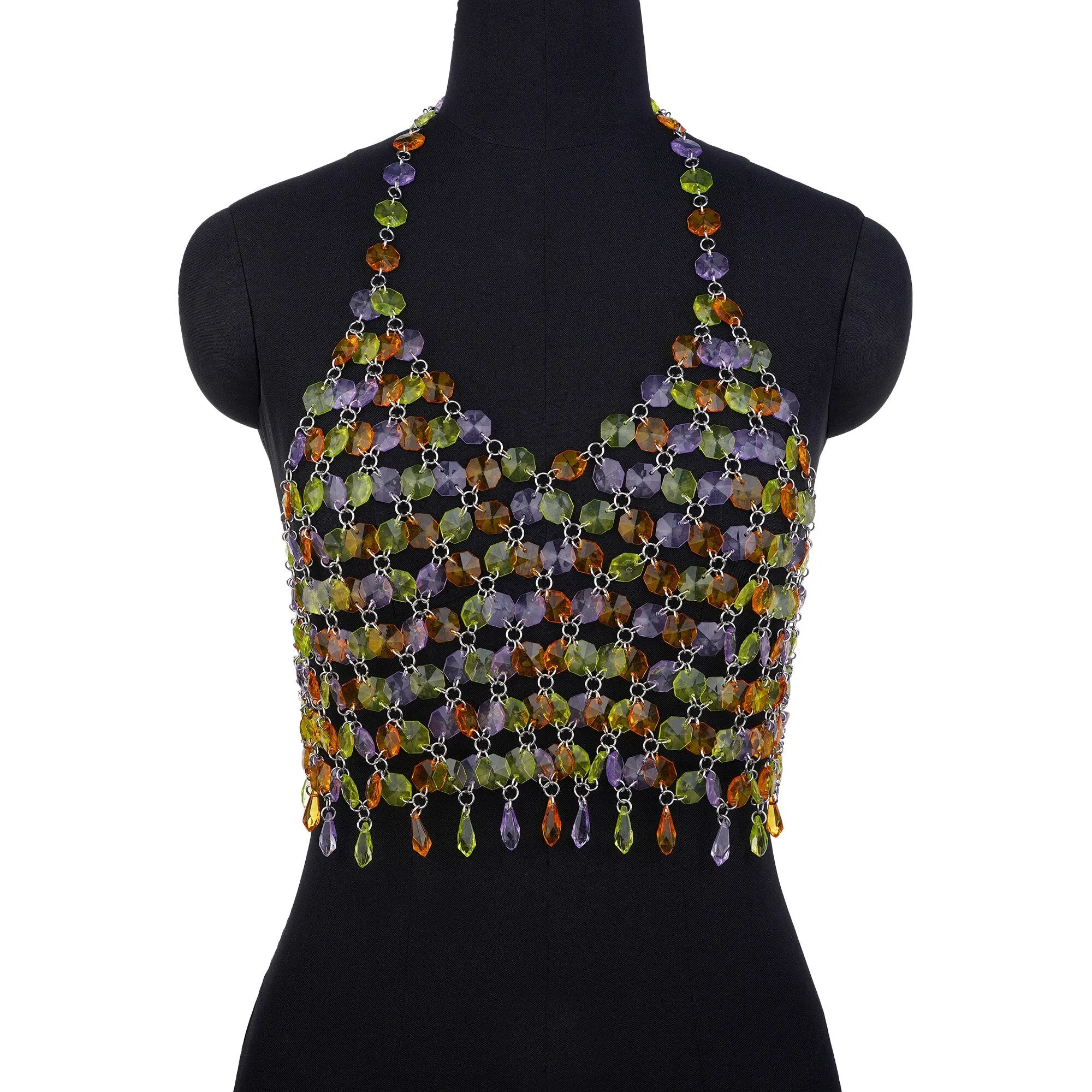 Sexy Acrylic Crystal Masquerade Short Chain