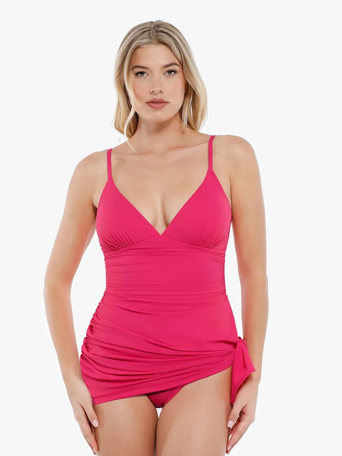 Shapewear Ruched Convertible One-Piece Swimsuit