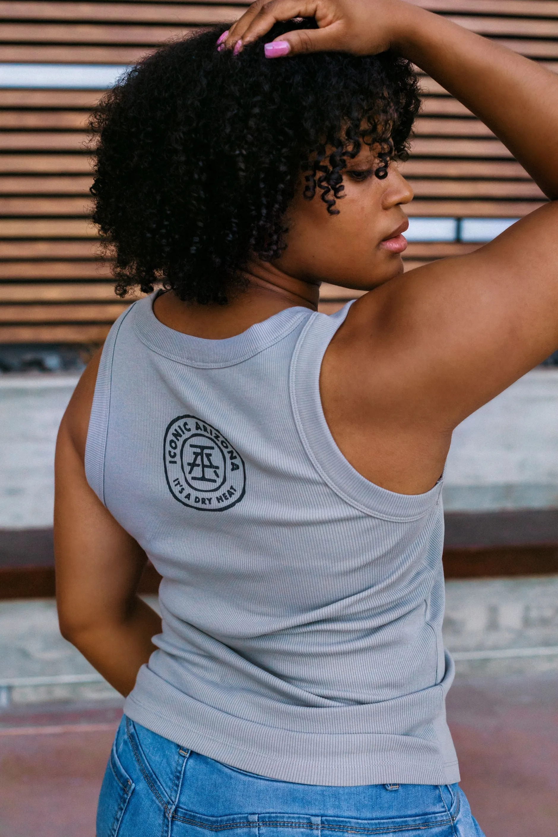 Skull Mountain Organic Rib Ladies Tank