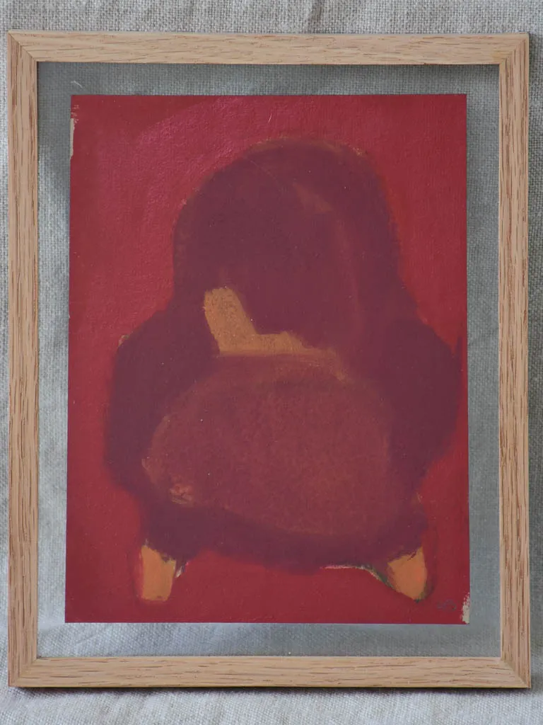 Small painting of an armchair - Caroline Beauzon 9" x 7½"