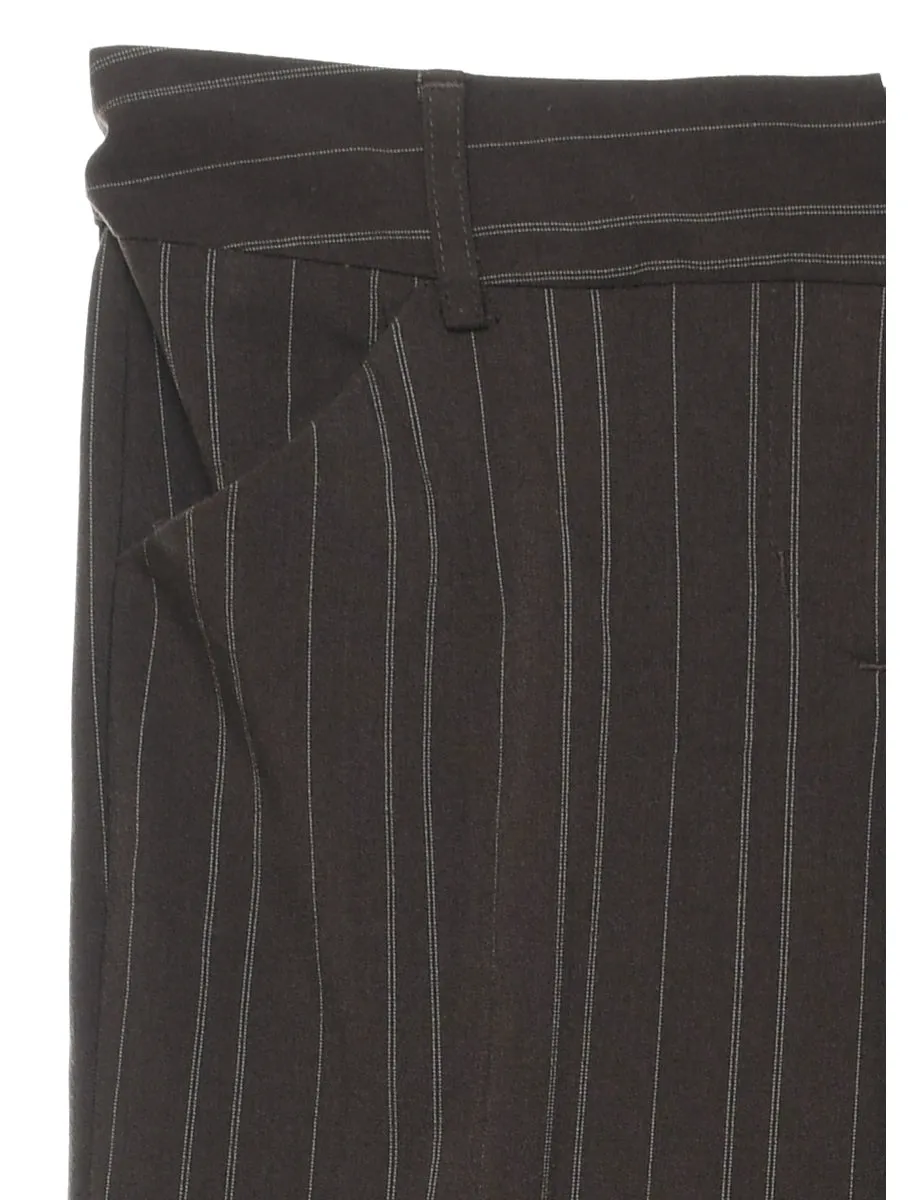 Striped Brown Classic Trousers - W28 L32