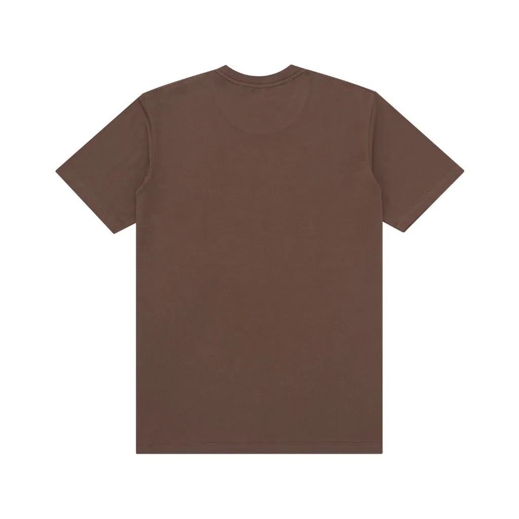 T-Shirt CROWN LOGO SS DARK BROWN