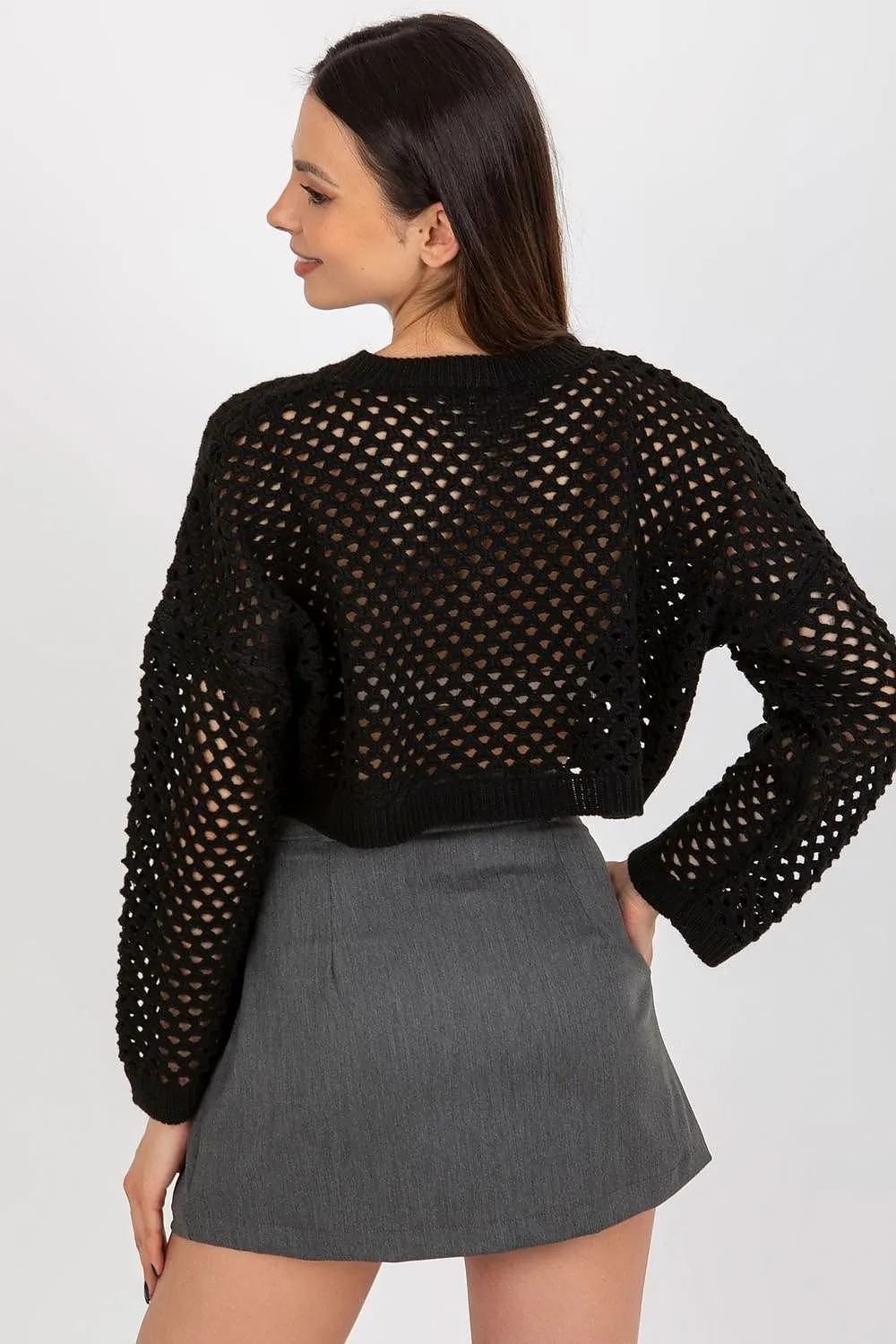 TEEK - Crop Mesh Long-Sleeved Top