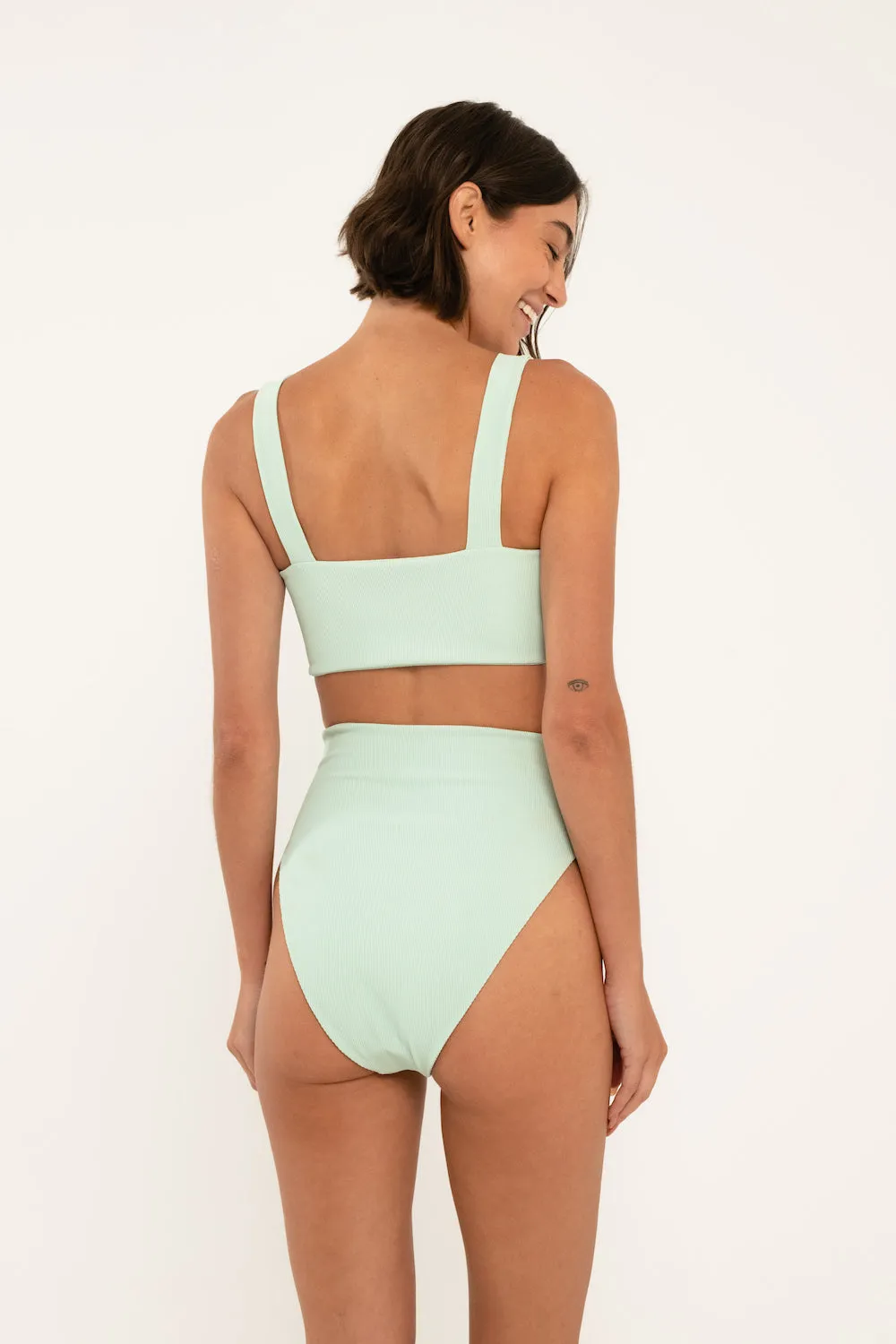 Tess Top // Seafoam (ribbed)