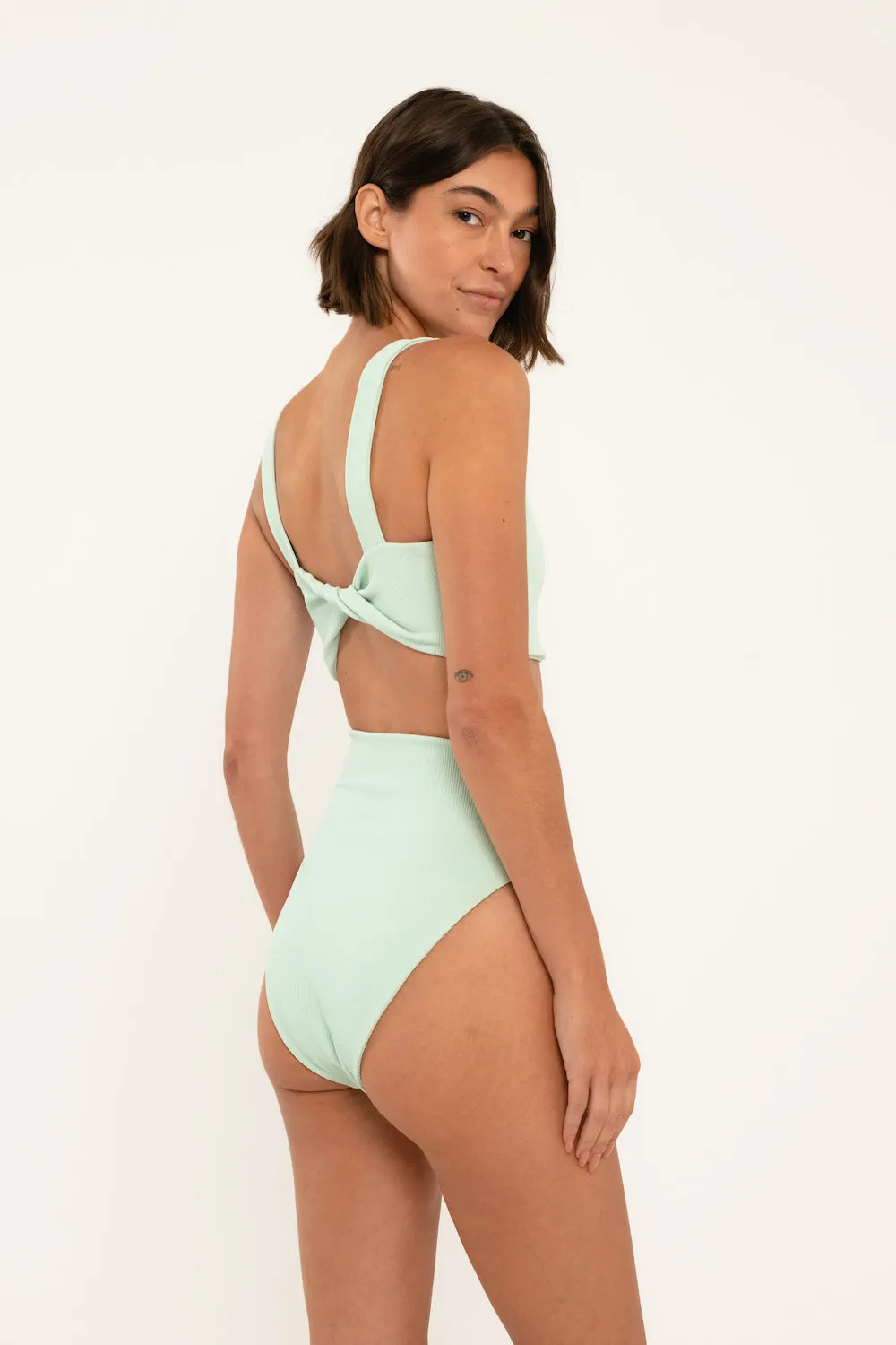 Tess Top // Seafoam (ribbed)