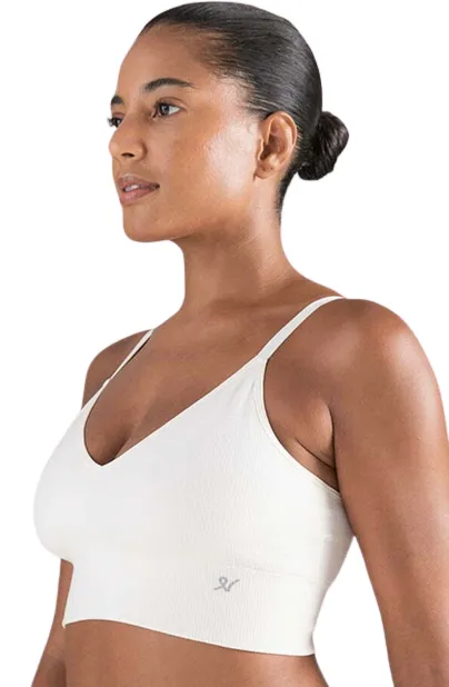 The TENCEL™ Seamless Bralette White Sand