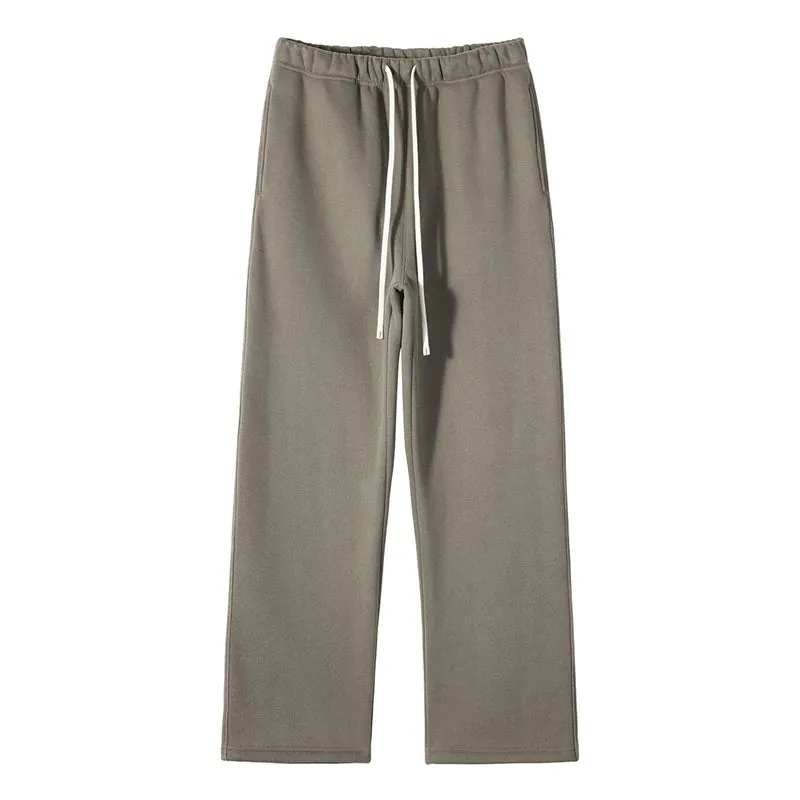 Unisex loose Winter wide leg pants Fleece joggers