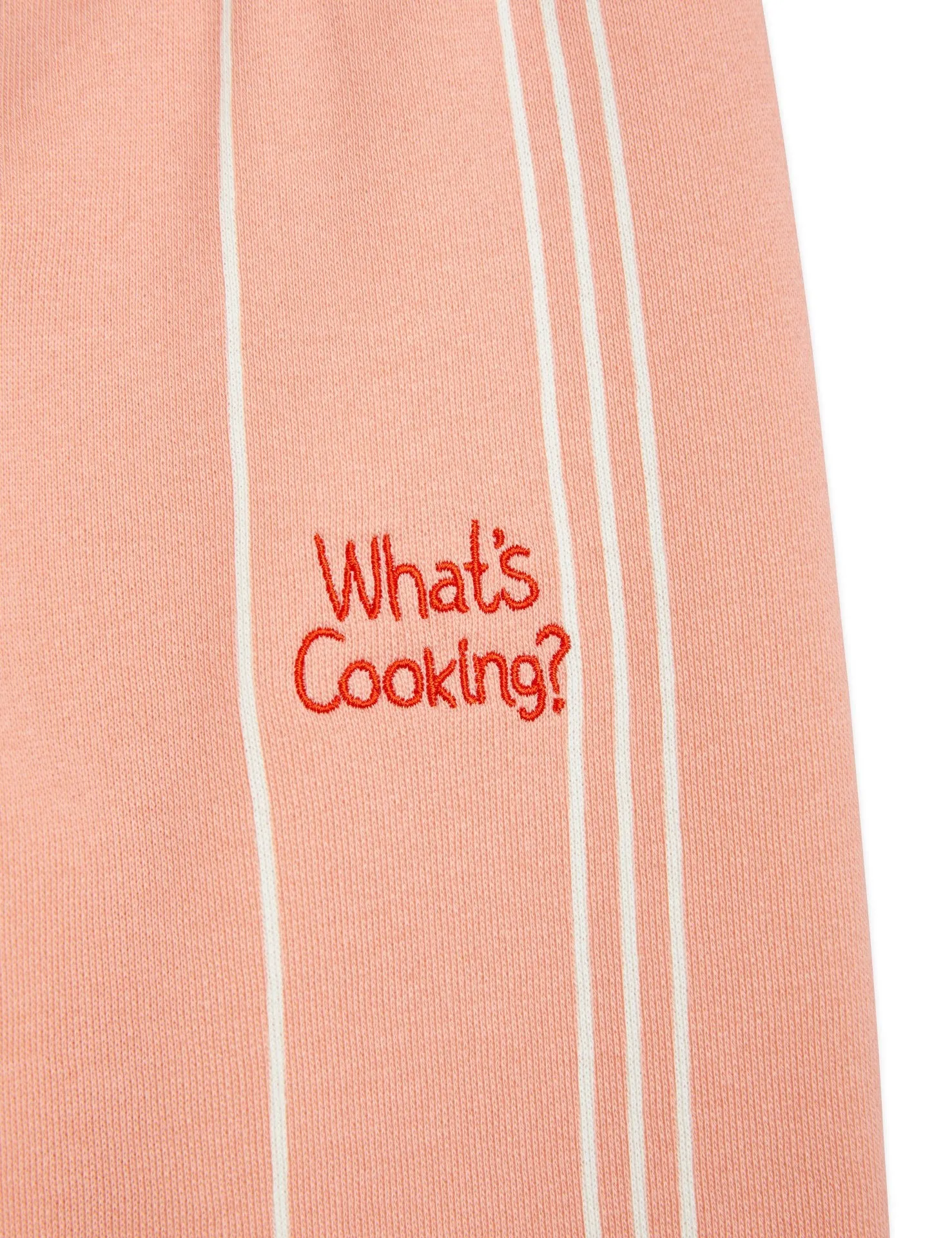 What's Cooking Embroidered Sweatpants - Pink