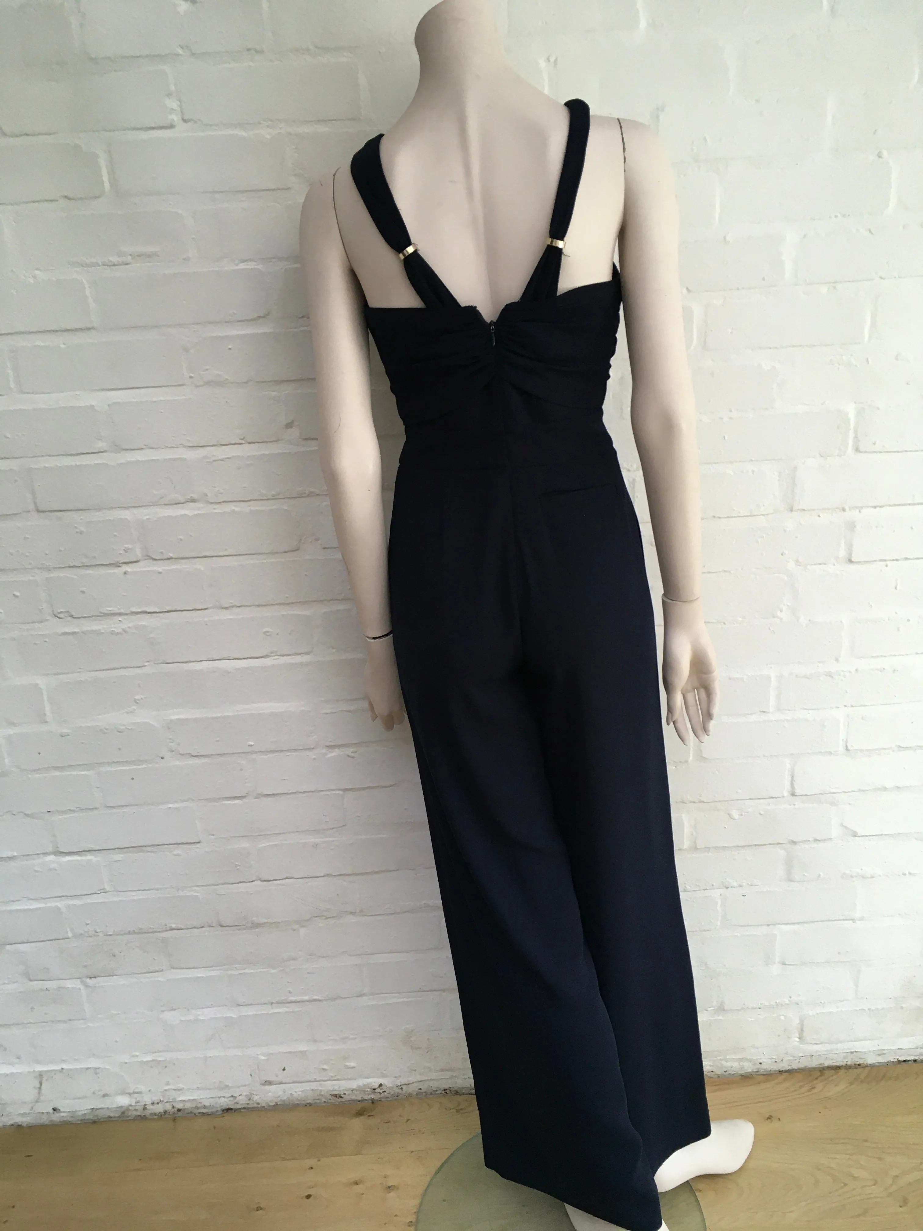 Whistles Juliana Navy Blue Jumpsuit Size UK 6 US 2 ladies