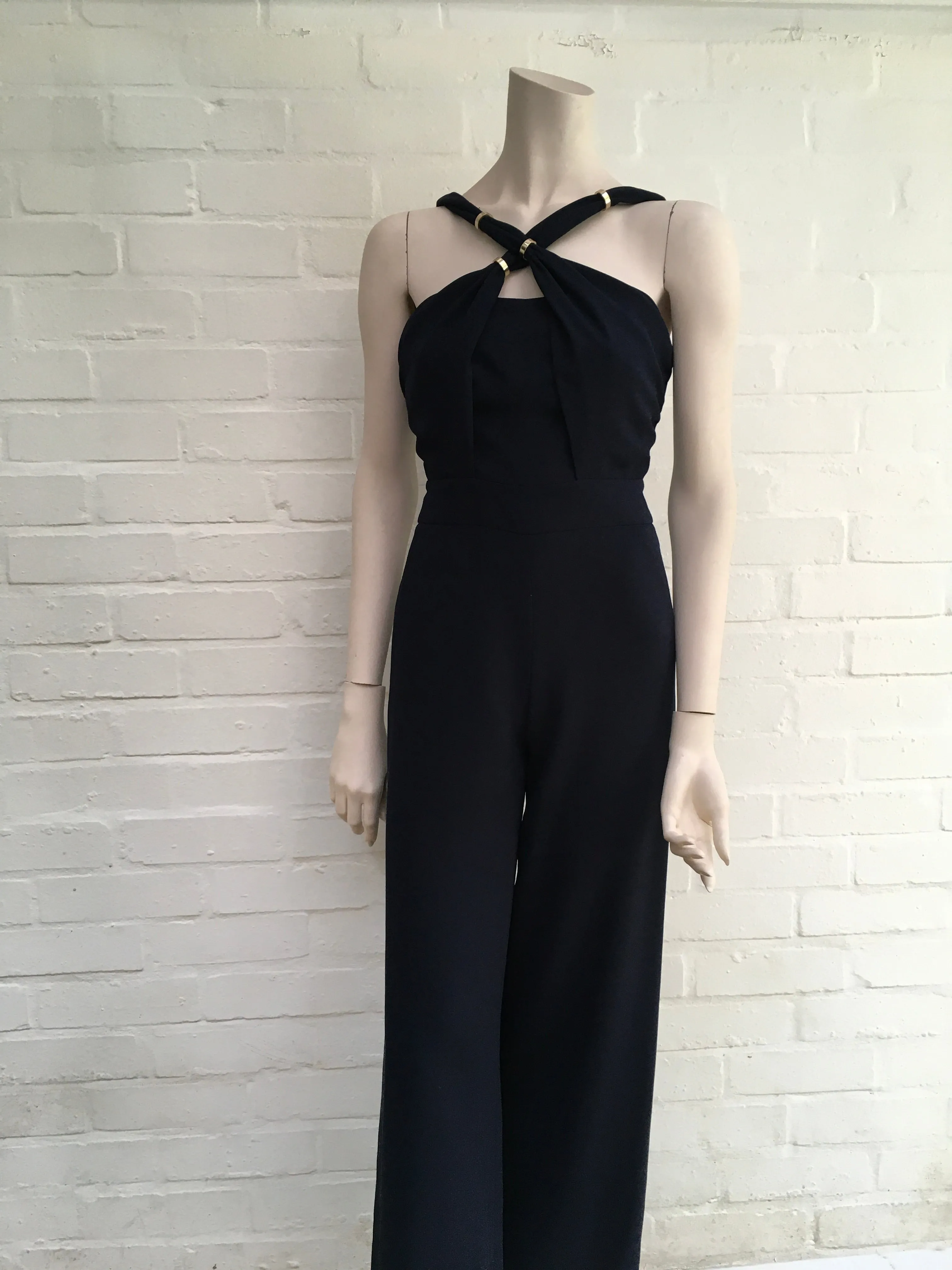Whistles Juliana Navy Blue Jumpsuit Size UK 6 US 2 ladies