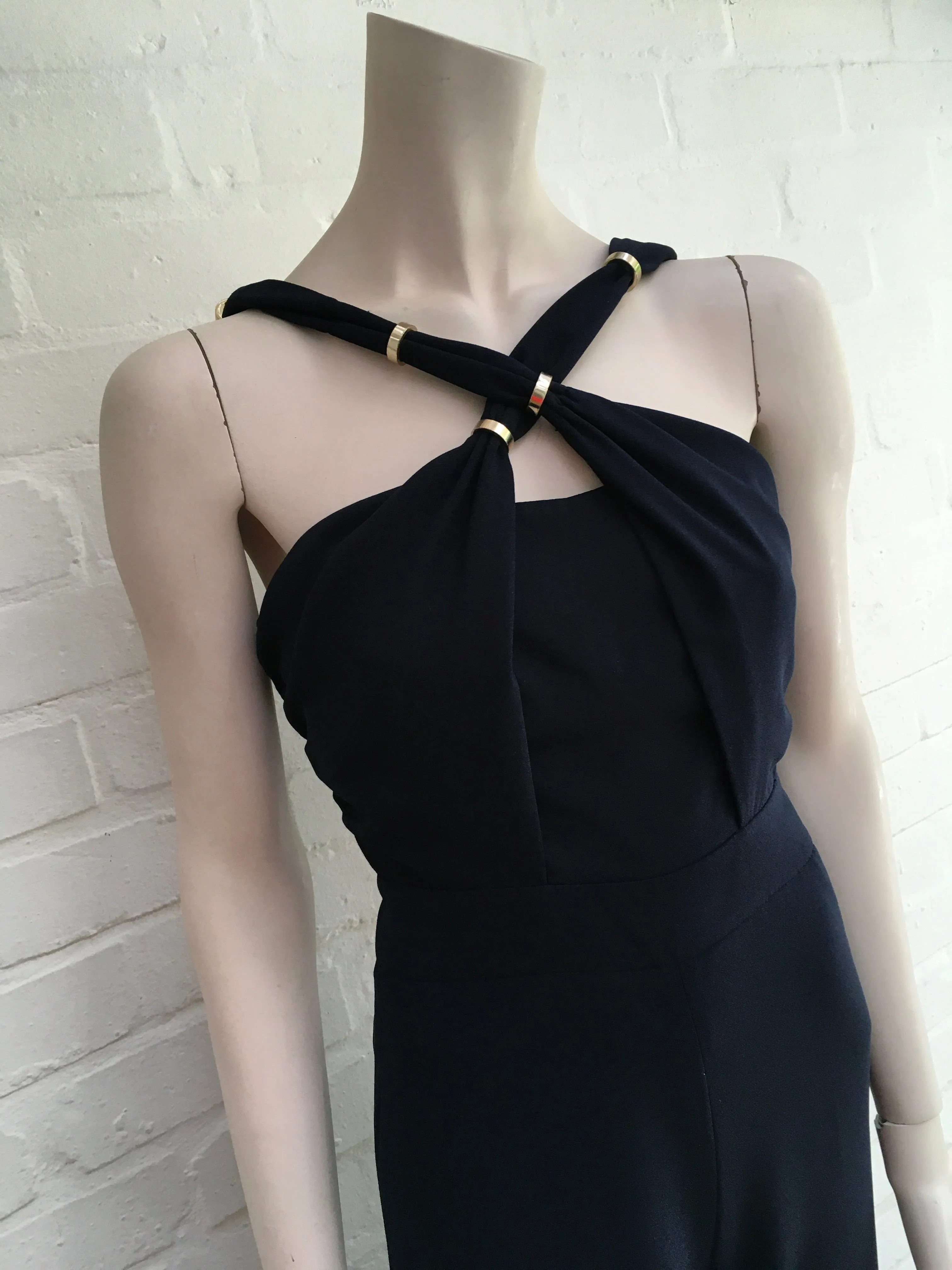 Whistles Juliana Navy Blue Jumpsuit Size UK 6 US 2 ladies