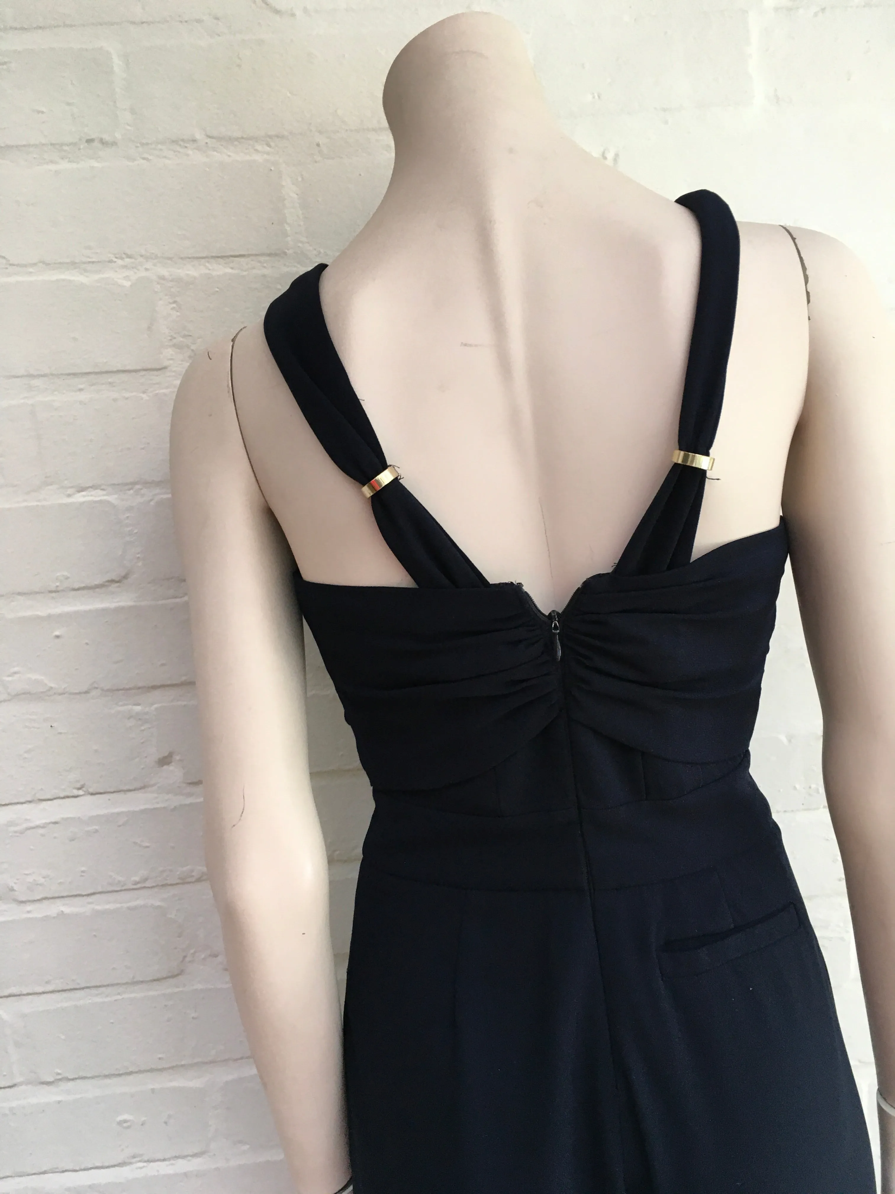 Whistles Juliana Navy Blue Jumpsuit Size UK 6 US 2 ladies