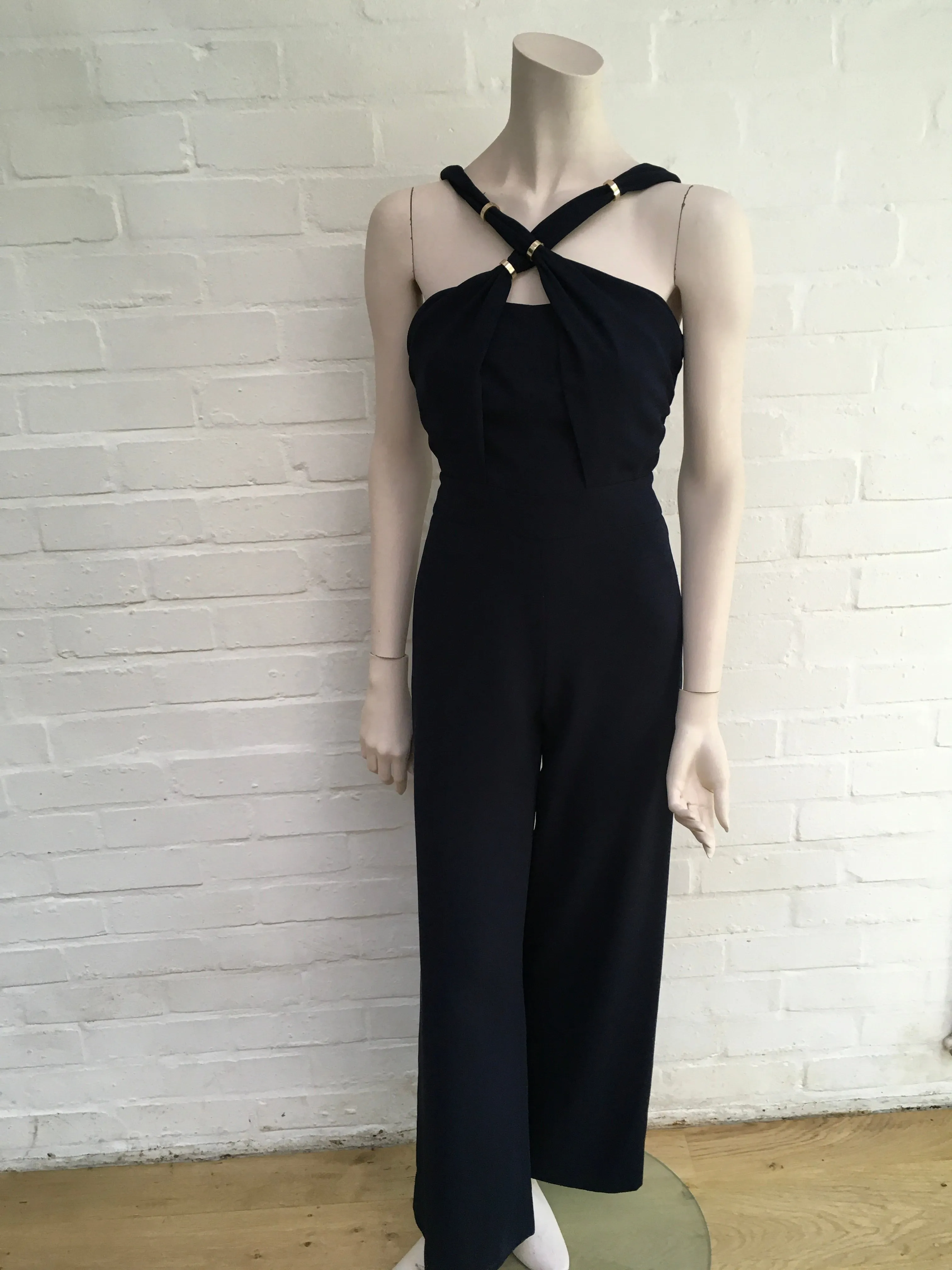 Whistles Juliana Navy Blue Jumpsuit Size UK 6 US 2 ladies