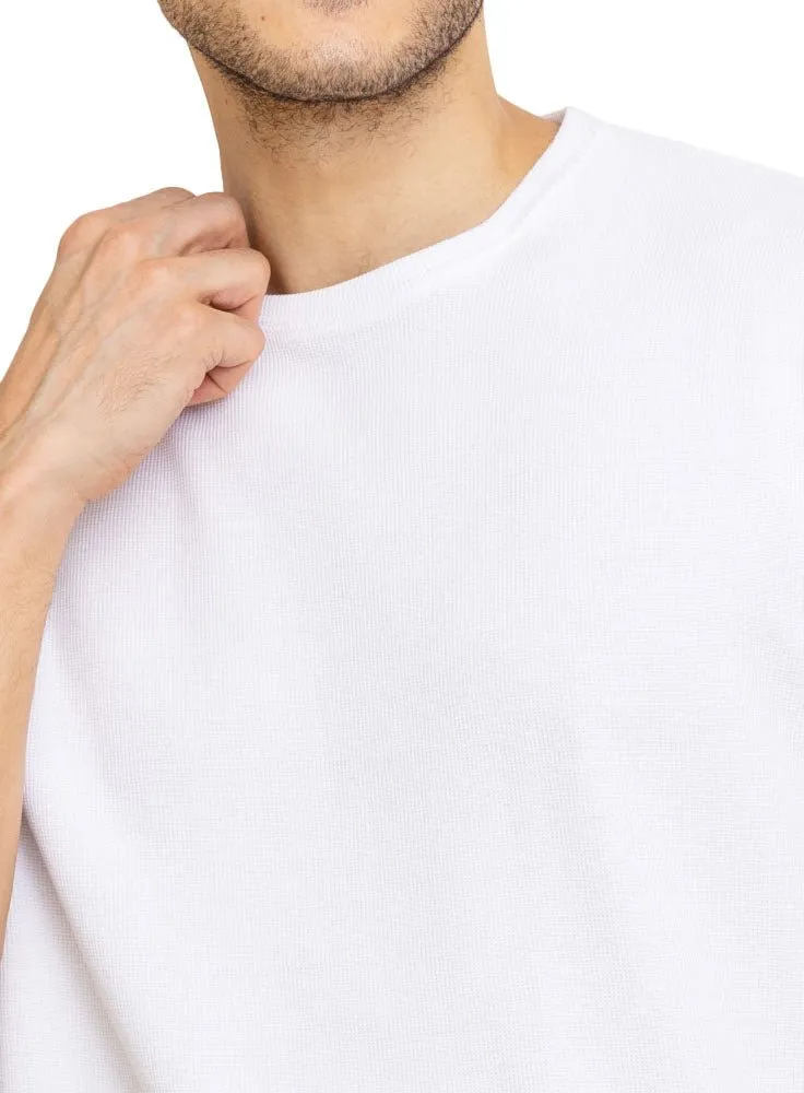 White Squares Round T-Shirt