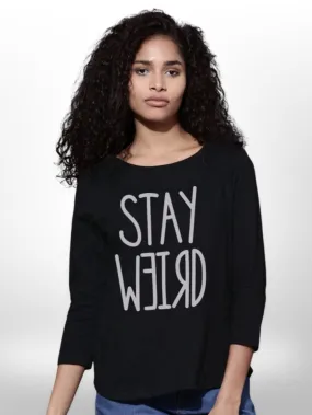 Womens Cool Mood  T-Shirt 4 Quarter Sleeve