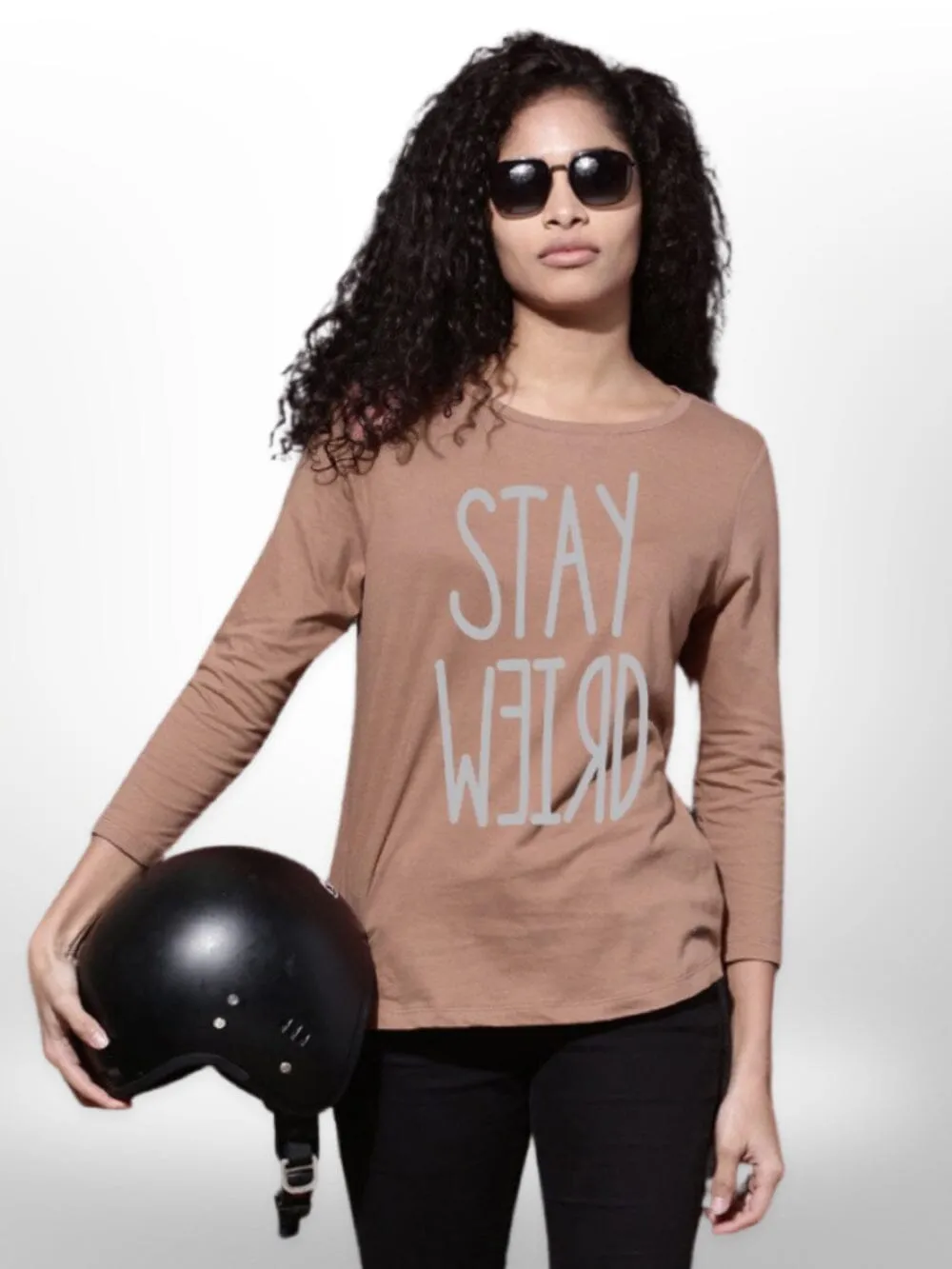 Womens Cool Mood  T-Shirt 4 Quarter Sleeve