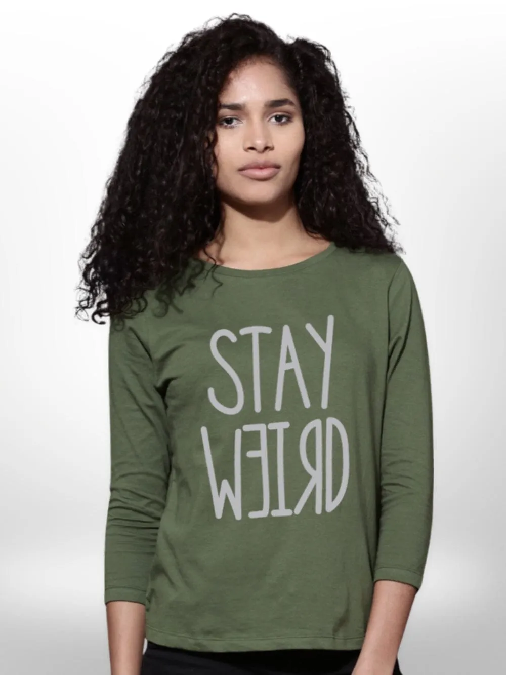 Womens Cool Mood  T-Shirt 4 Quarter Sleeve
