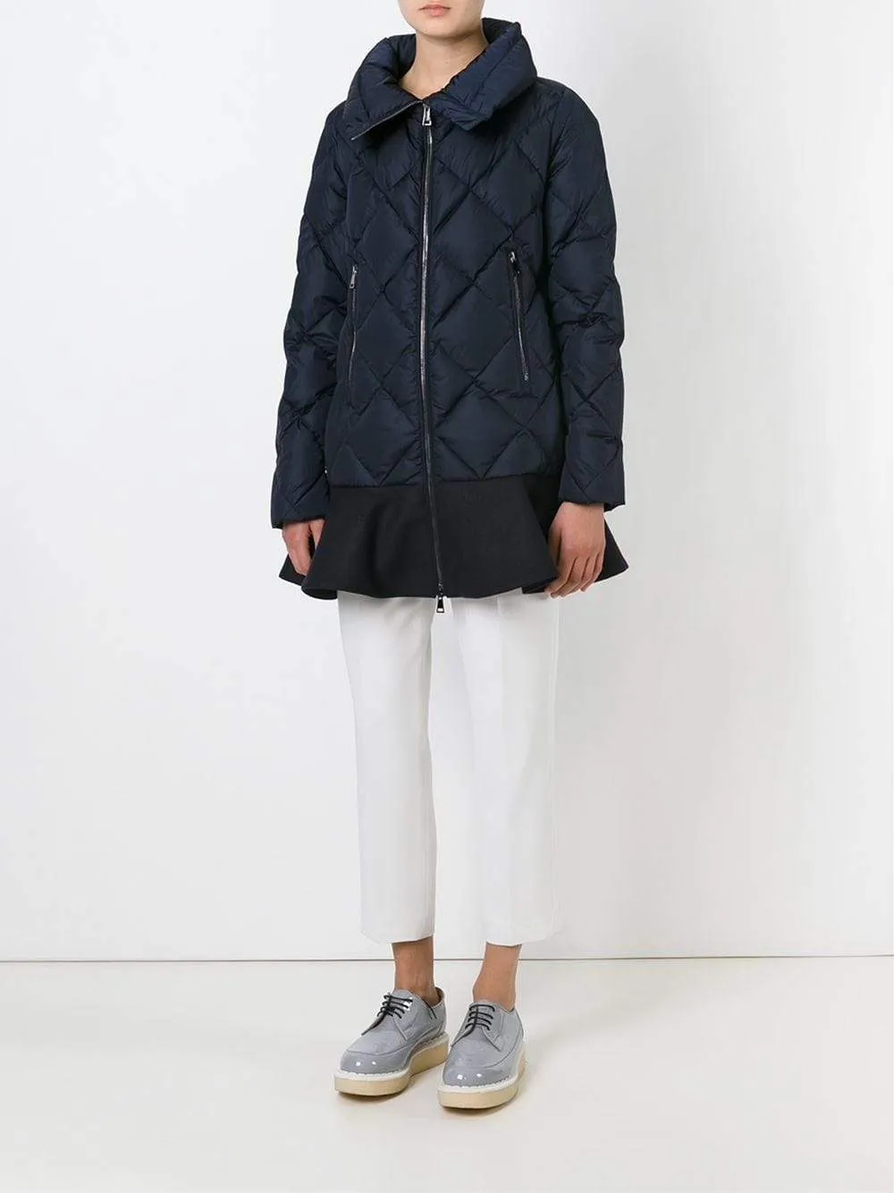 Wool Hem Puff Coat